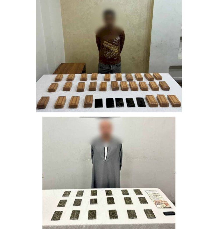 القبض علي تاجرين حشيش واسلحة بالجيزة واسوان