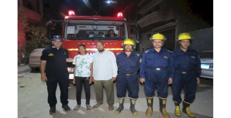 الحماية المدنية تنقذ مواطن من داخل اسانسير بالفيوم