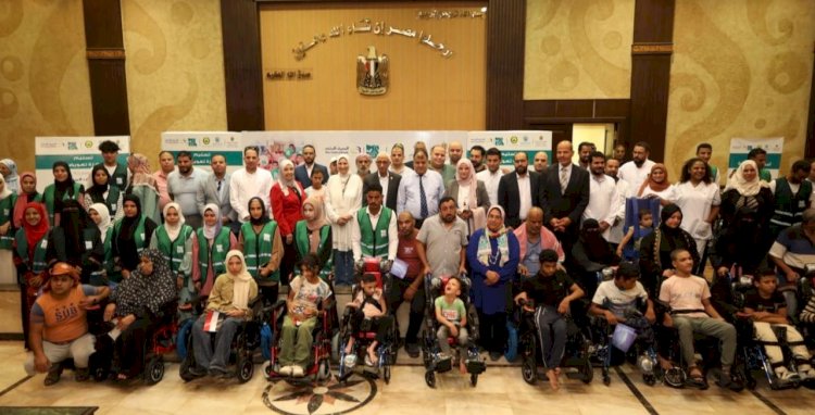 محافظ شمال سيناء يشهد تسليم الأجهزة التعويضية لذوي الإعاقة ضمن القافلة الطبية "المصرف المتحد" ومؤسسة مصر الخير
