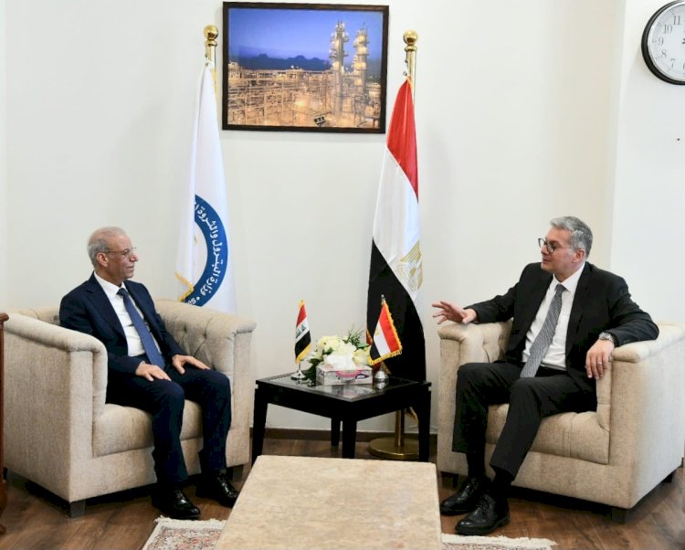 "بدوي والسفير العراقي "بحثا زيادة مساهمة الشركات البتروية المصرية في تنفيذ مشروعات داخل العراق