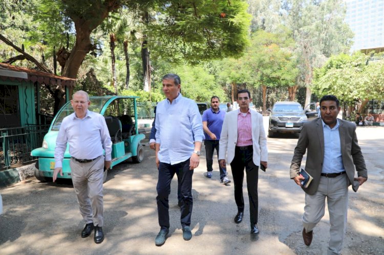 وزير الزراعة يتفقد اعمال التطوير بحديقة الحيوان بالجيزة