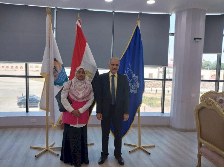 بحث سبل التعاون بين جامعة أسوان والهيئة العامه للاعتماد والرقابة الصحيه فرع أسوان