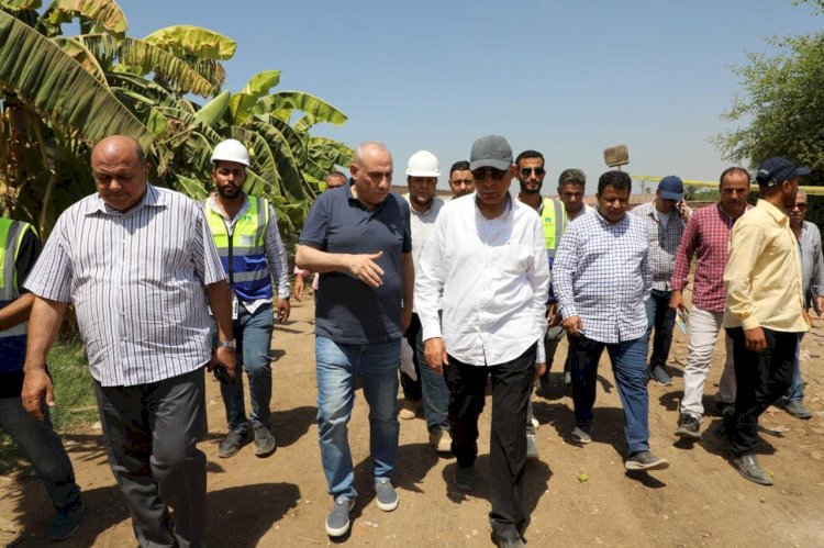 كدواني يتفقد إنشاءات محطة مياه العدوة : لا تراجع عن تحسين جودة المياه بقري المنيا