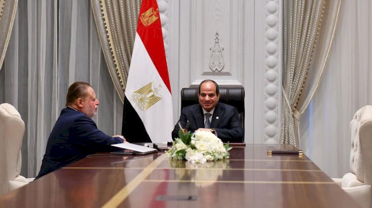 الرئيس عبد الفتاح السيسي يستقبل محافظ البنك المركزي