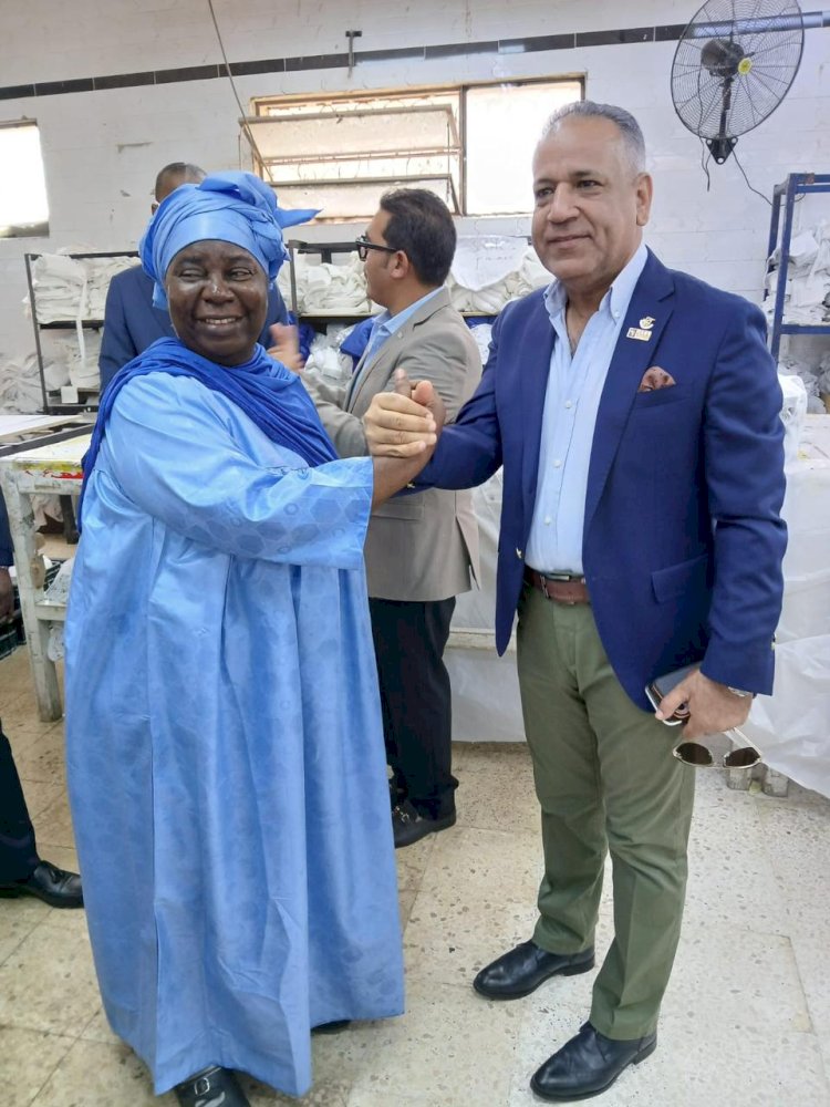 وفد الكونغو الديمقراطية في ضيافة مصنع "فاشون نت"