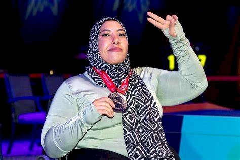 فاطمة محروس تحرز الميدالية الفضية فى بارالمبياد رفع الأثقال