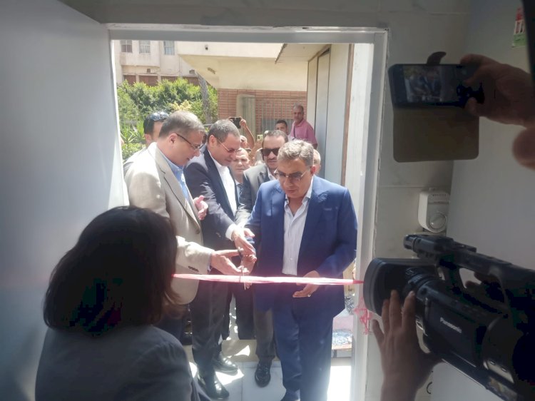 وزير الزراعة يفتتح منفذ للسلع الغذائية بالدقهلية