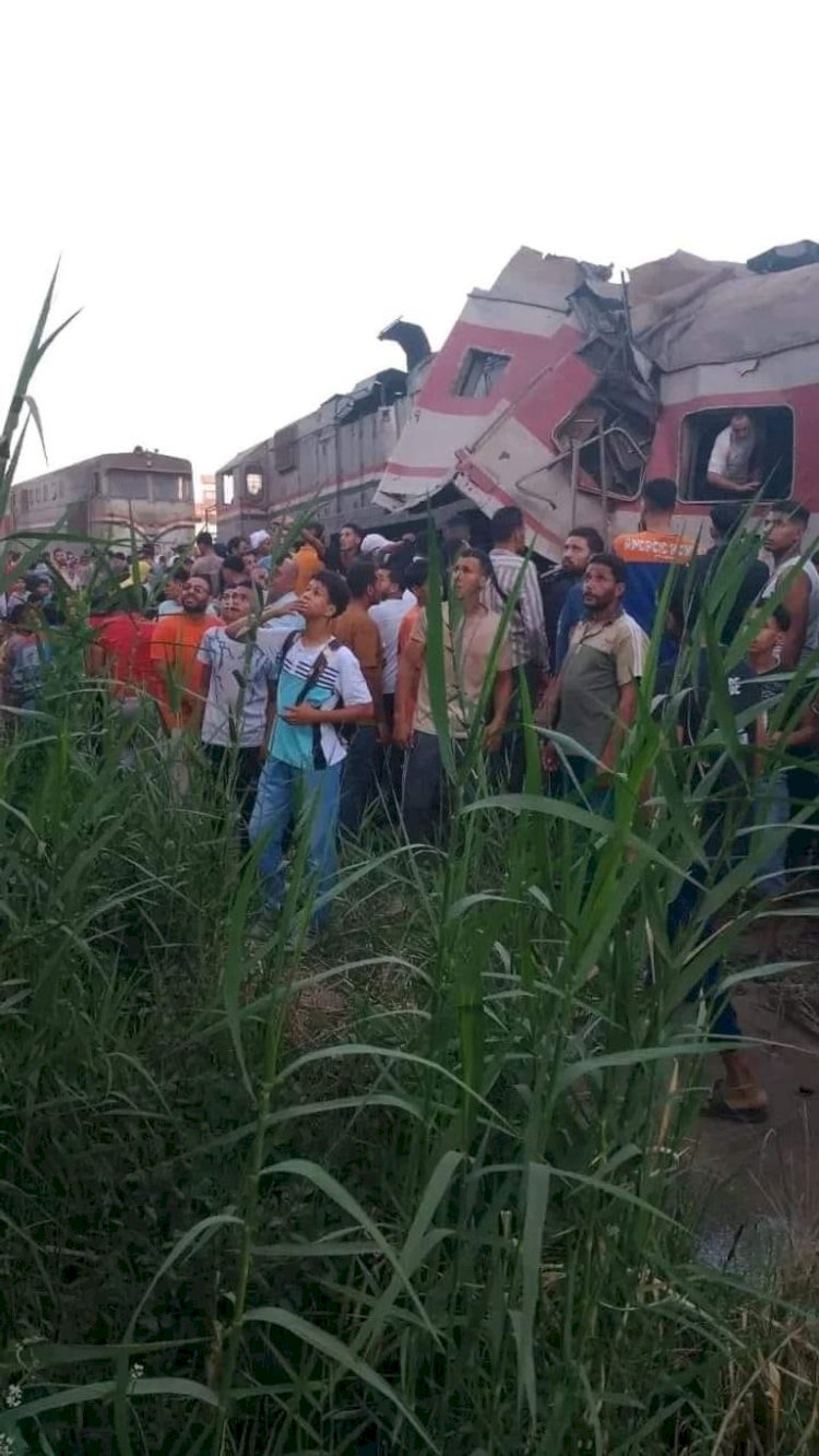 ارتفاع عدد مصابين قطار الزقازيق إلي 29 والوفيات أثنين