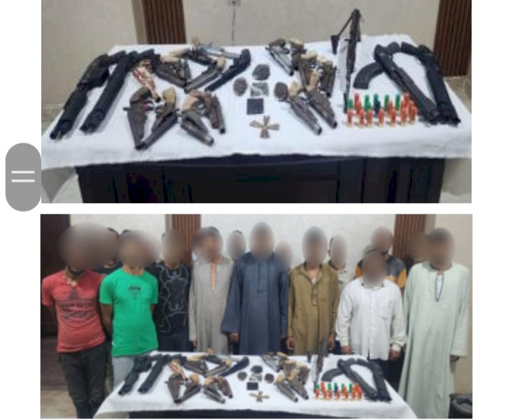 القبض علي تجار الاسلحة والمخدرات والهربين من احكام ببني سويف واسوان ودمياط