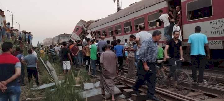 عاجل| خروج 44 من مصابي حادث قطار الزقازيق