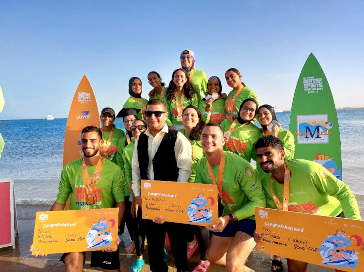 عبد المقصود وخليفة  يشهدان مهرجان الجونه للألعاب المائية