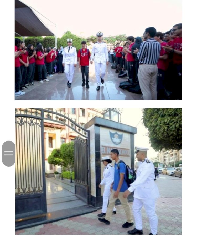 الشرطة تصطحب ابناء الشهداء الي مدارسهم