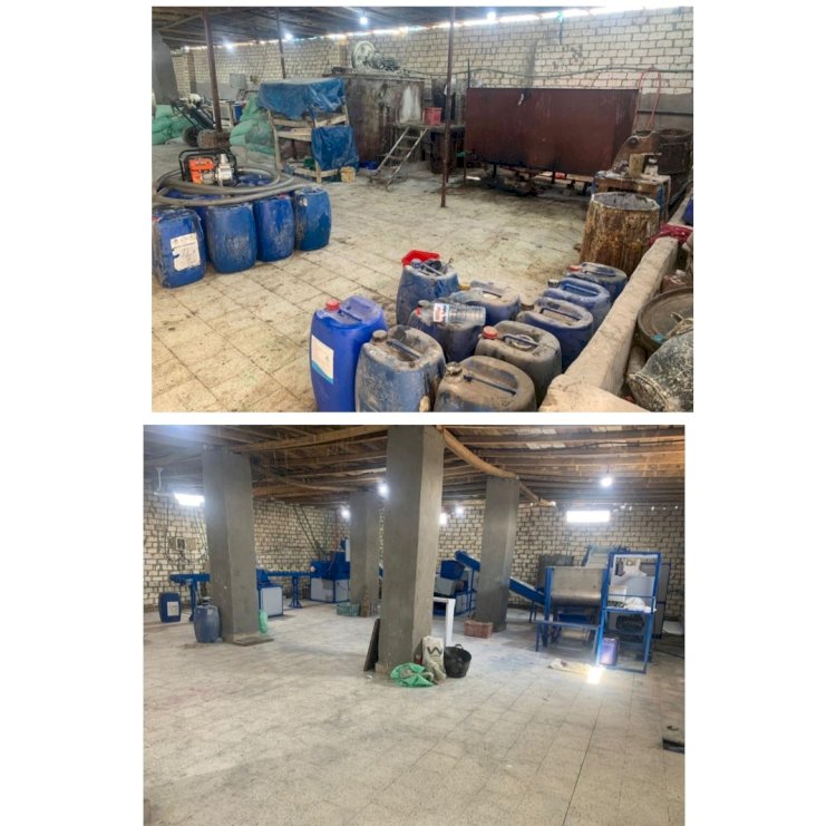 القبض علي ربة منزل لادارتها مصنع منظفات بدون ترخيص