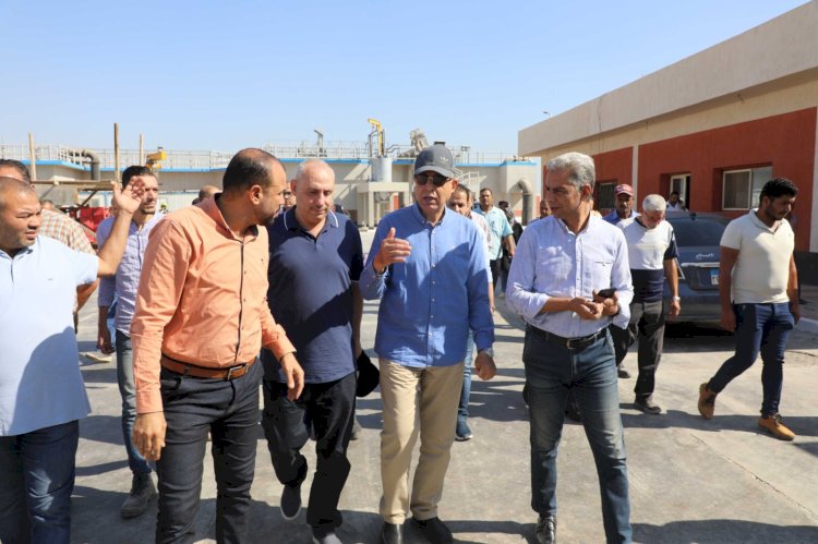 محافظ المنيا يتفقد أعمال محطة معالجة صرف صحي برطباط بتكلفة 650 مليون جنيه