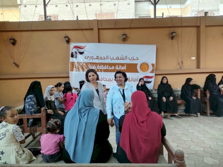 الشعب الجمهورى بقنا ينظم قافلة طبية مجانية بنجع الخولي في دشنا