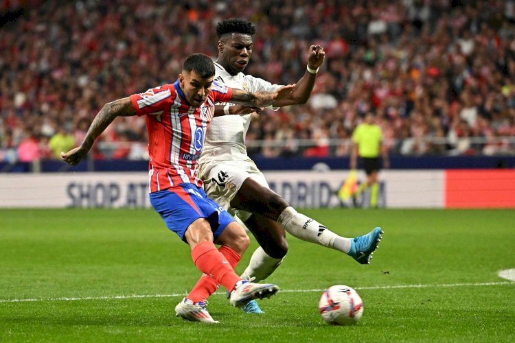 ريال مدريد  يتعادل مع  اتليتكو مدريد في الدورى الأسبانى في لقاء شهد شغب جماهيرى