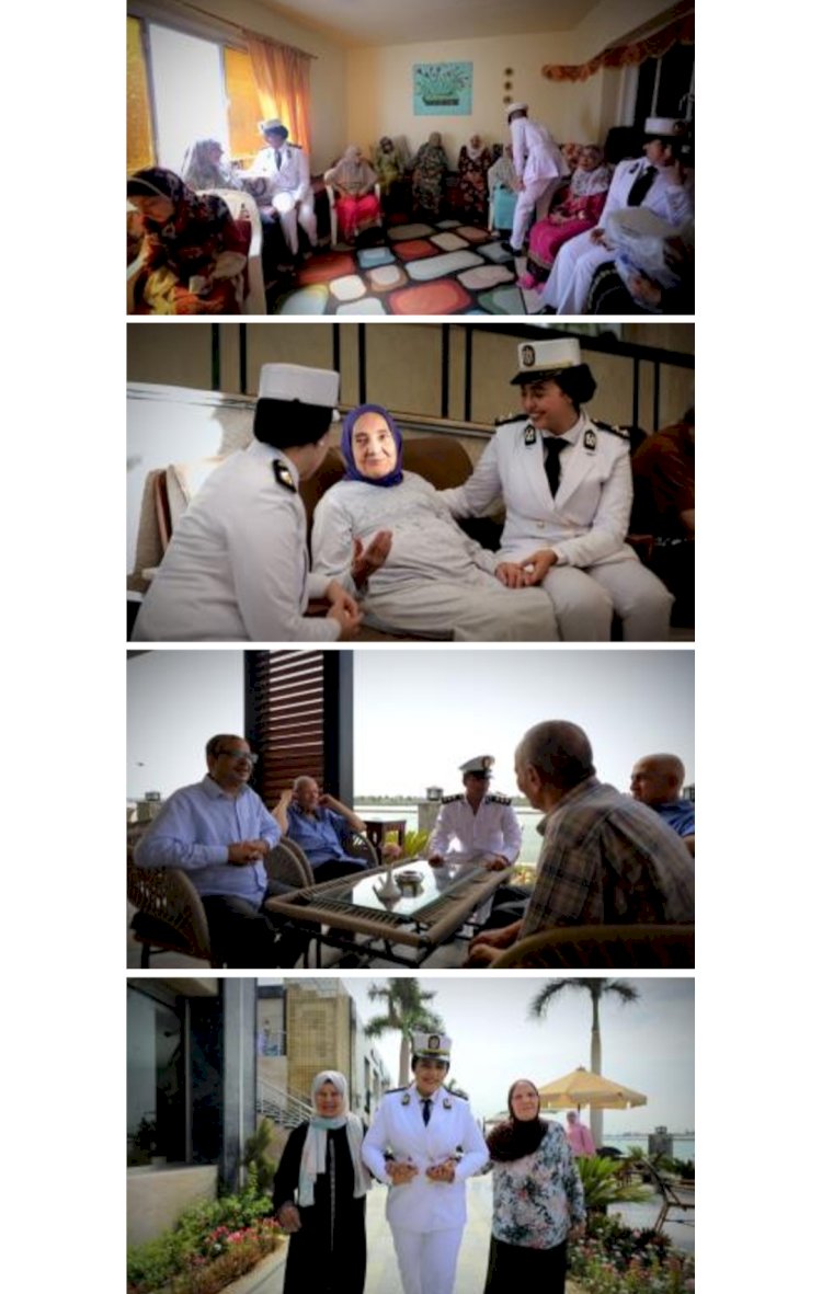 الداخلية توزع الهدايا علي كبار السن بدور الرعاية والمستشفيات