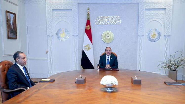 الرئيس السيسي يجتمع بوزير الخارجية والهجرة وشئون المصريين في الخارج