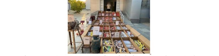 ضبط ورشة لتصنيع الالعاب النارية بالفيوم