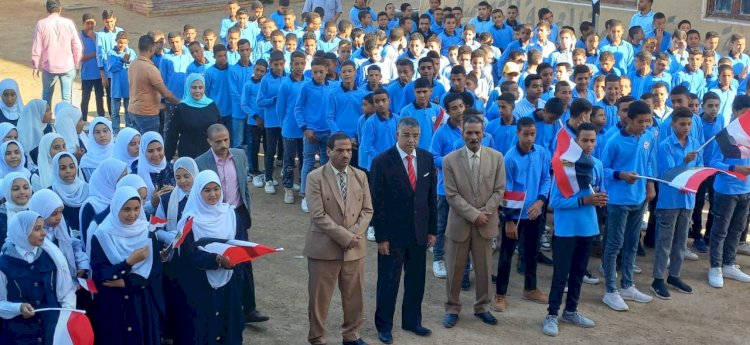 مدير عام تعليم أبوتشت يشهد احتفالات انتصارات 6 أكتوبر بمدرسة الحبيلات الشرقية