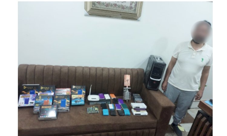 القبض علي عاطل لقيامه بانشاء محطة تليفزيون بث لاسلكي بدون ترخيص
