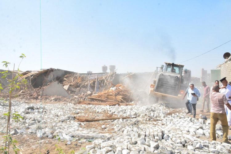 حملة مكبرة لازالة التعديات بجرحا بسوهاج