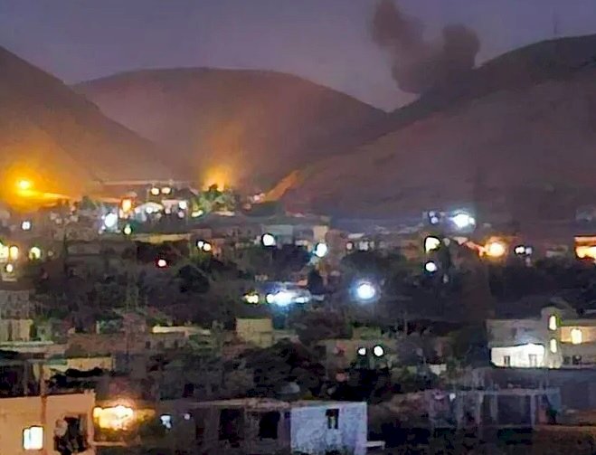 الاحتلال الإسرائيلي يشن هجوما علي المعبر الحدودي بين سوريا ولبنان