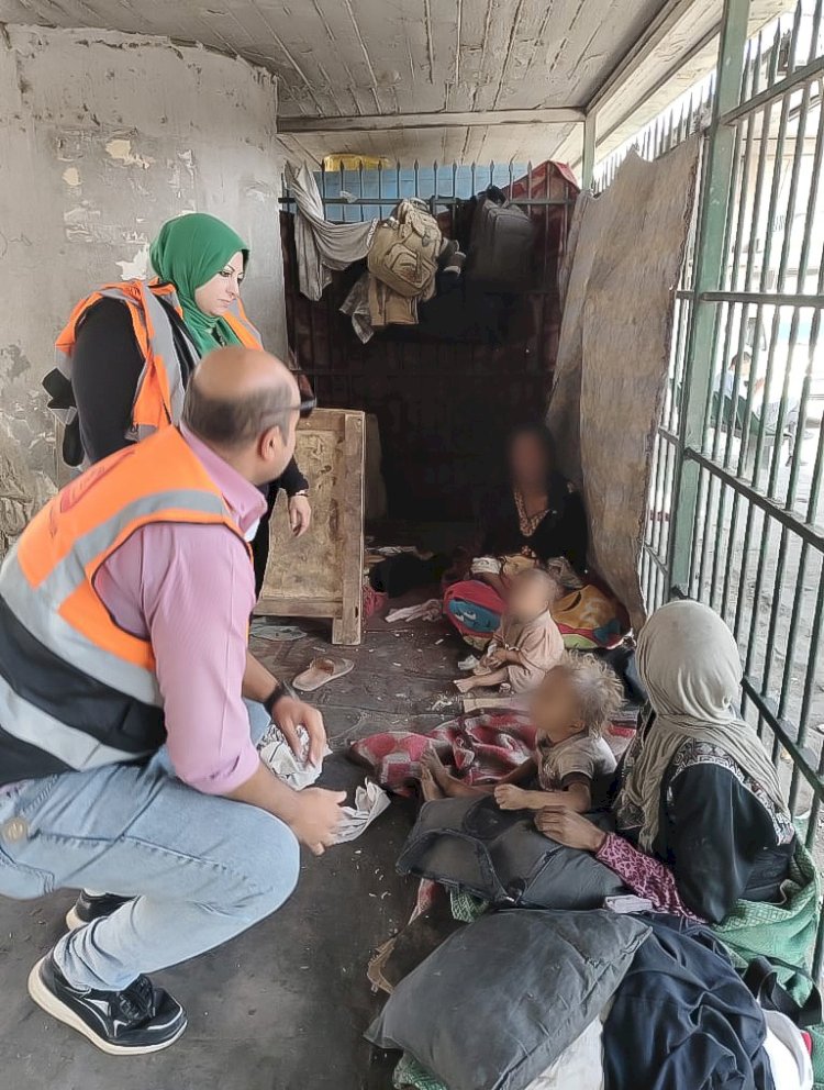 التدخل السريع بوزارة التضامن ينقل ربة منزل واطفالها الي دار الرعاية