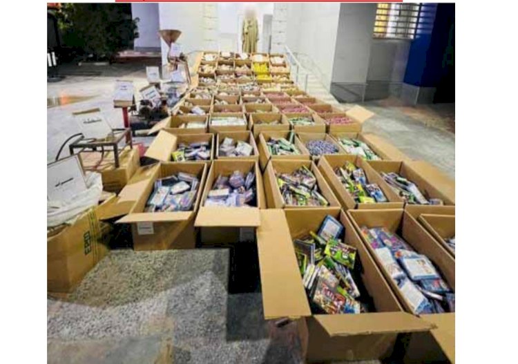 ضبط ورشة لتصنيع الالعاب النارية بالفيوم