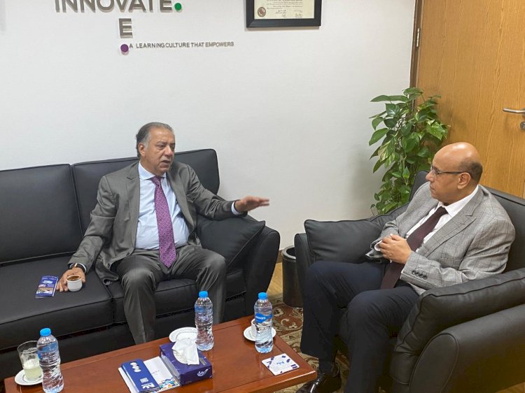 رئيس جامعة النيل يستقبل رئيس لجنة الشؤون الإفريقية بمجلس النواب