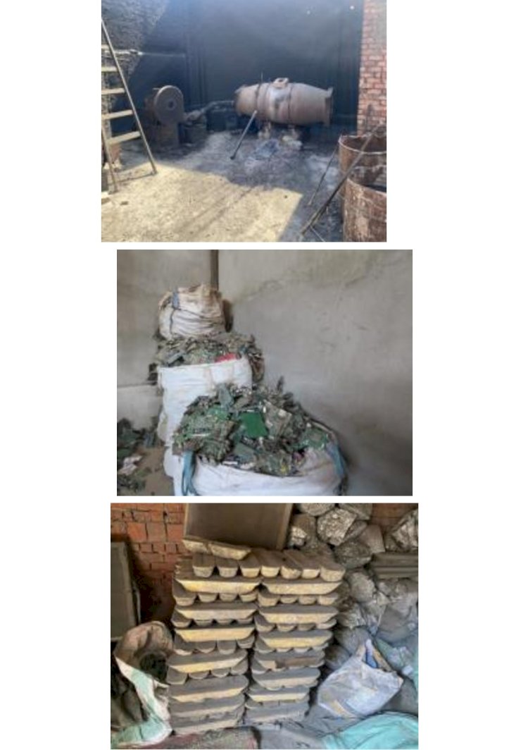 ضبط مصنعين  لقيامهما بإعادة تدوير المخلفات الإلكترونية الخطيرة بالقليوبية