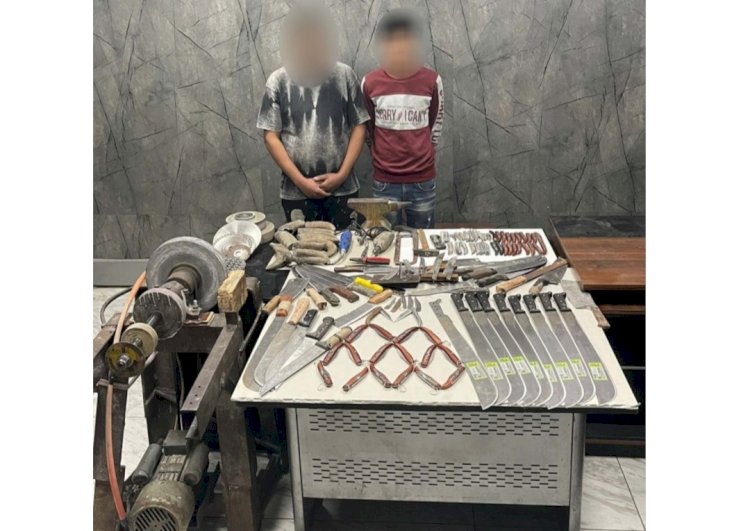 ضبط ورشة لتصنيع الاسلحة والاتجار فيها بالجيزة