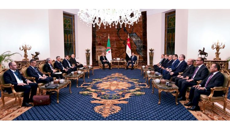 السيسي يستقبل الرئيس الجزائري