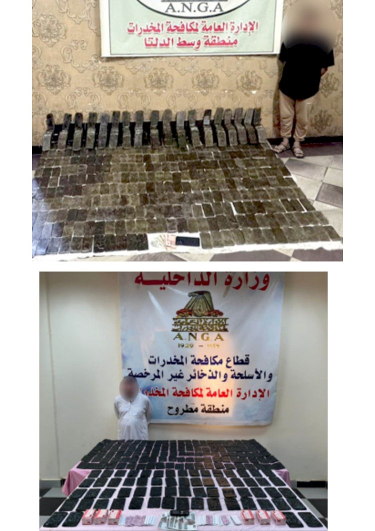 ضبط ٨٠ كيلو حشيش بالمنوفية ودمياط