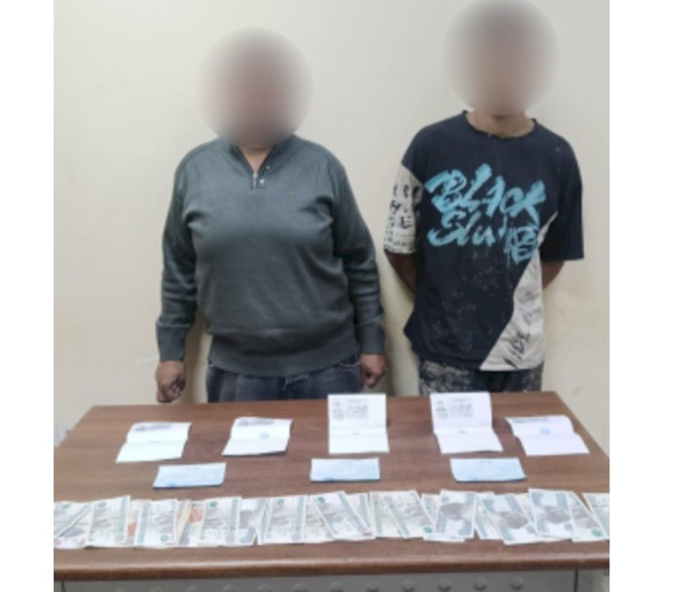 القبض علي متهمي لإحتجازهما مواطن وإكراهه على التوقيع علي إيصالات أمانة لخلافات مالية)