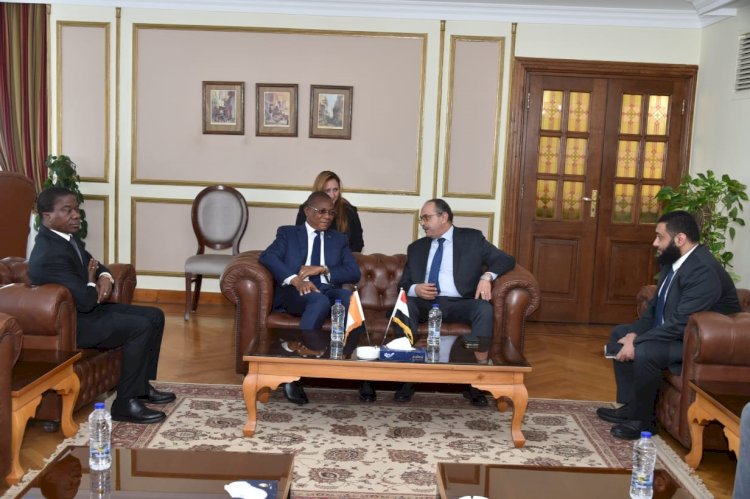 رئيس المقاولون العرب يستقبل وزير الاسكان الايفوارى