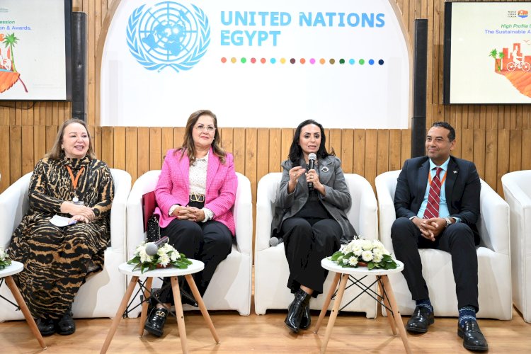 وزيرة التضامن تشارك في جلسة " دور الفن المستدام في دعم المجتمعات والتنمية" ضمن فعاليات المنتدى الحضري العالمي