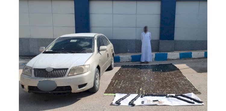 القبض علي تاجر مخظرات بحوزته ٧٠ كيلو حشيش بمطروح