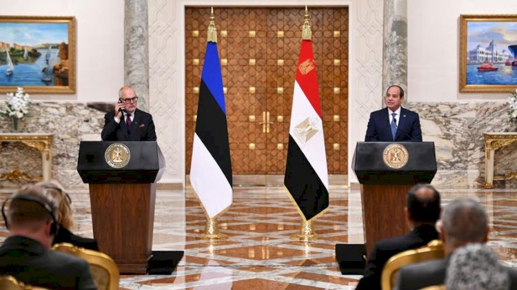 النص الكامل لكلمة الرئيس السيسي بالمؤتمر الصحفي المشترك مع رئيس جمهورية إستونيا