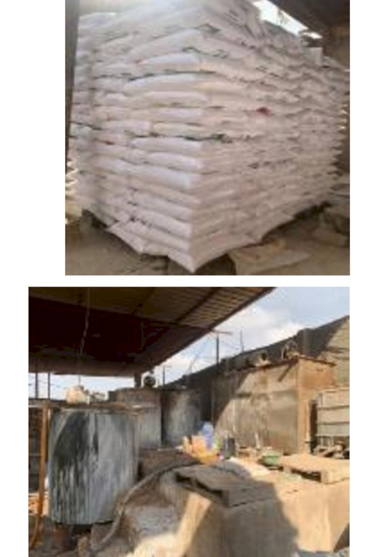 ضبط مصنعين لإنتاج وتصنيع الأسمدة والمخصبات الزراعية بدون ترخيص بالقليوبية