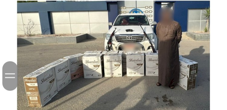 ضبط اسلحة وسجائر مهربة جمركيا بمطروح