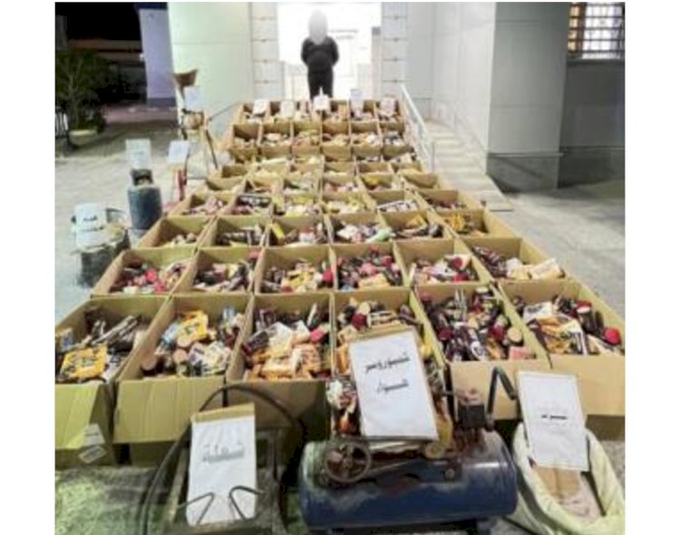 ضبط 1,750مليون قطعة ألعاب نارية داخل ورشة بالفيوم