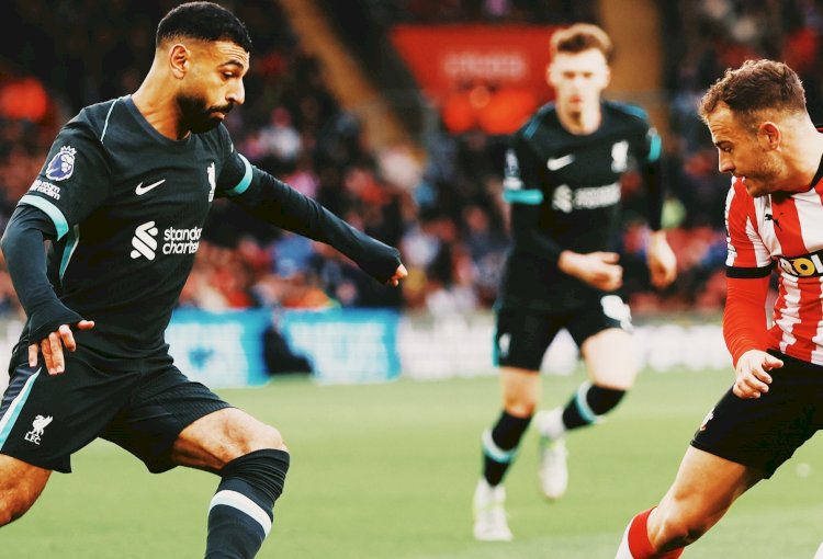 ليفربول يواصل صدارته  للبريميرليج  بعد الفوز علي ساوثهامبتون وصلاح يتألق