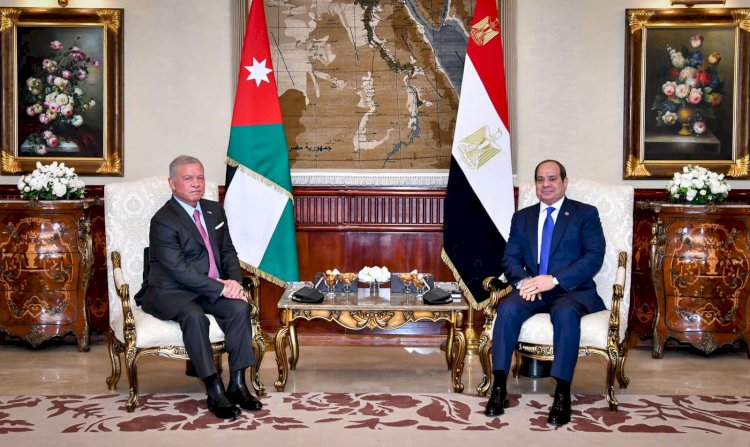 السيسي يستقبل ملك الأردن