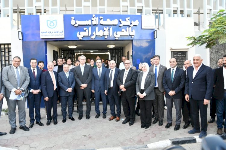 وزير البترول يتفقد عدد من المشروعات التي قدمها البترول وايني الايطالية لبورسعيد