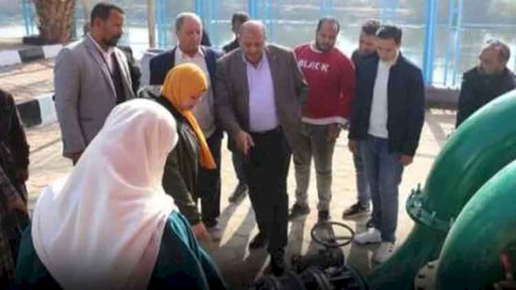 رئيس مياه المنيا يتفقد أعمال تأهيل محطة برطباط بمغاغة ضمن حياة كريمة