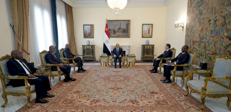 السيسي يستقبل مستشارين للرئيس الكونغولي