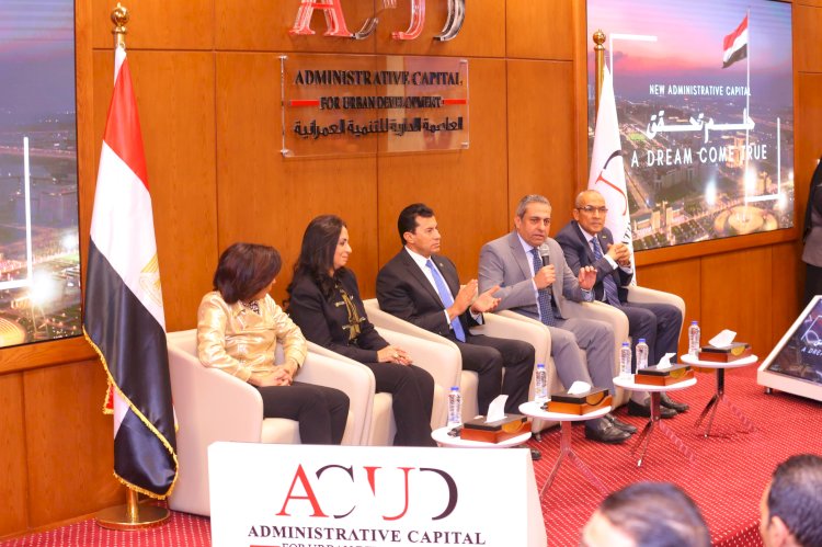 "مايا وصبحي"يلتقيان  بذوي الإعاقة بمقر شركة العاصمة الإدارية