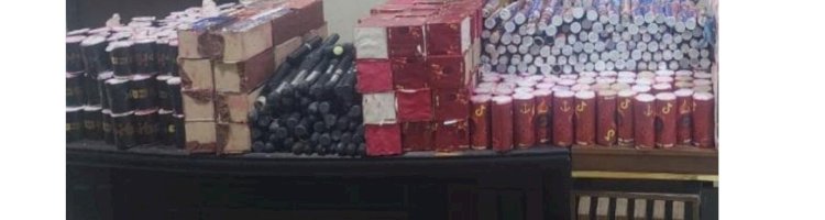 ضبط العاب نارية بحوزة متهمين ببني سويف