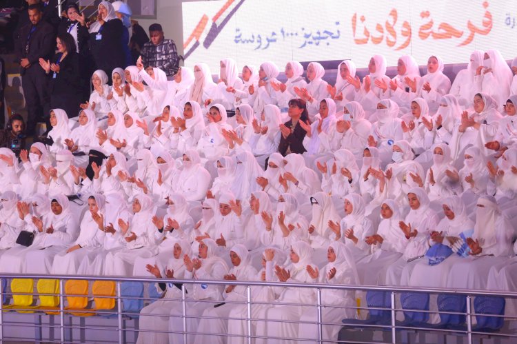 "مايا" تشهد احتفال حزب مستقبل وطن تجهيز ١٠٠٠ عروسة بالجيزة